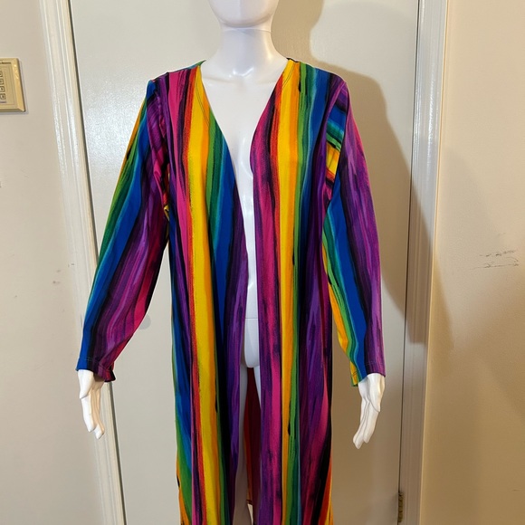 Women’s Rouge Collection Multicolored Duster Size 3X - Picture 11 of 15